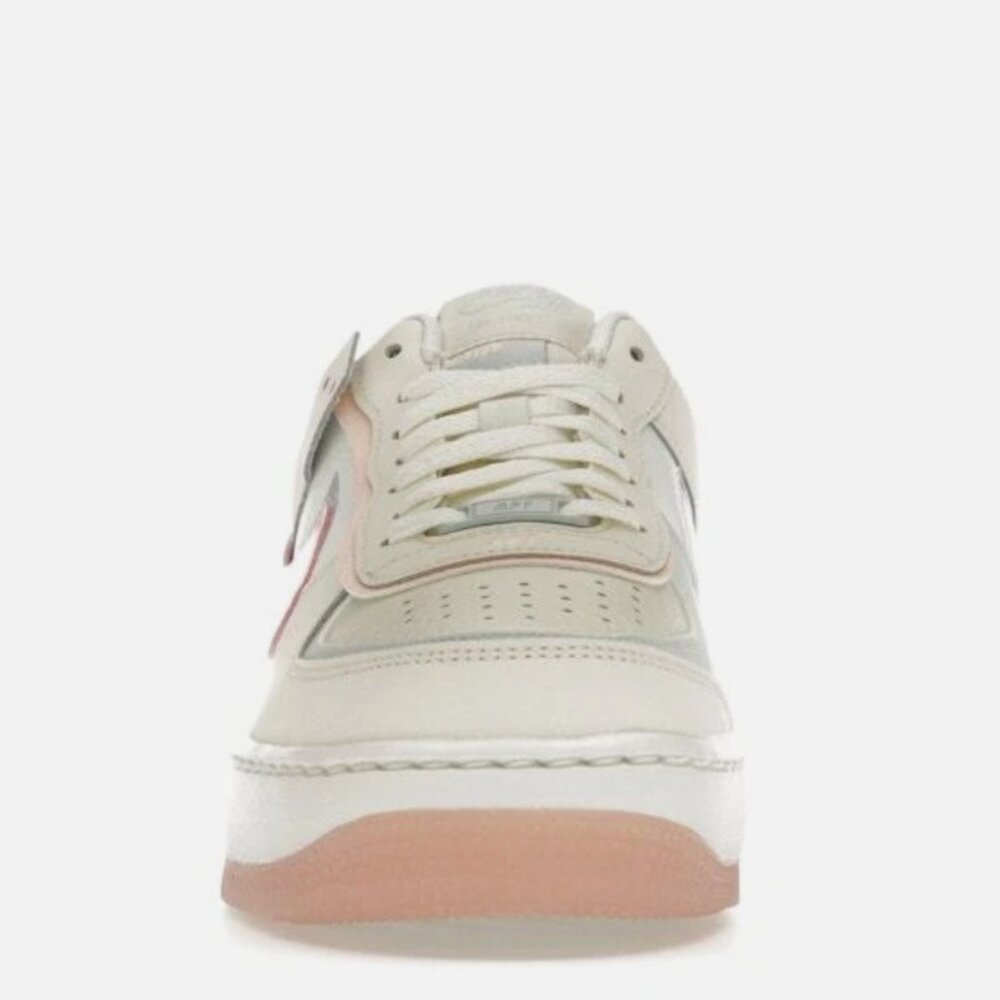 Nike Air Force 1 Shadow Women's Shoes Coconut Milk/Light Silver/Sail/Crimson Tin - Picture 3 of 3